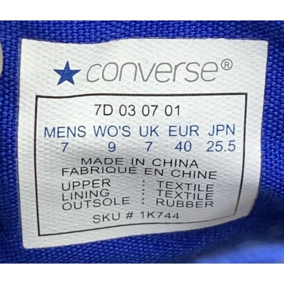 Converse All Star Chuck Taylor Seas HI Top Shoes Sneakers 1K744 Mens 7 Women's 9 - Picture 9 of 14